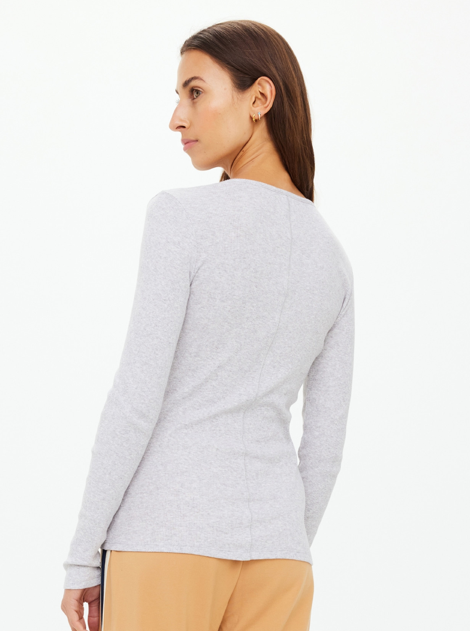 Ness Ribbed Long Sleeve Top