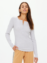 Ness Ribbed Long Sleeve Top