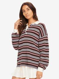 The Upside W Wonder Knit Polo - Stripe