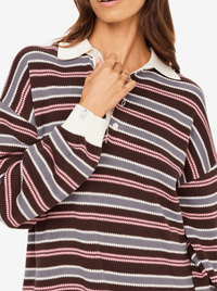 The Upside W Wonder Knit Polo - Stripe