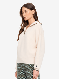 Kairo Half Zip Knit in Natural