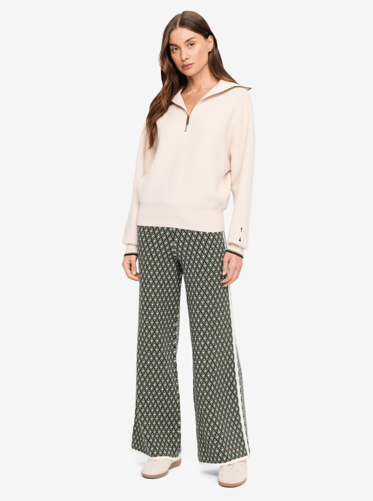 Kairo Half Zip Knit in Natural