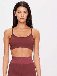 Ribbed Seamless Ballet Bra