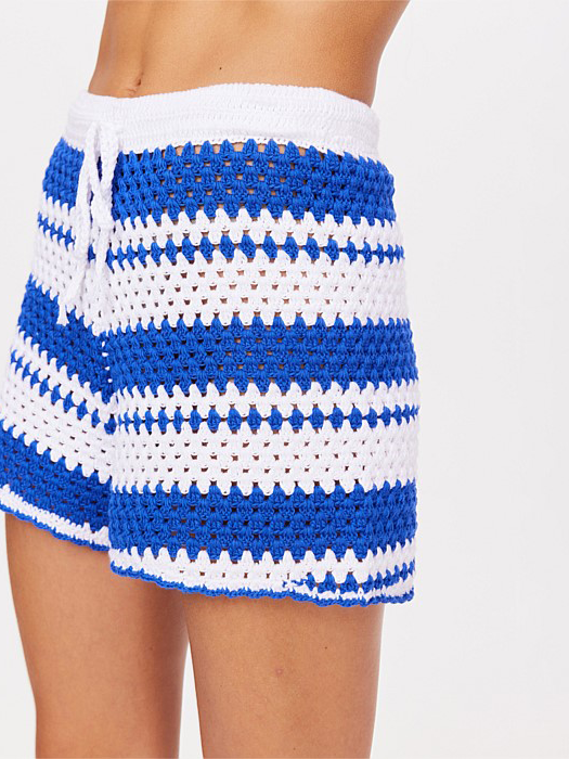 Haven Malik Crochet Shorts