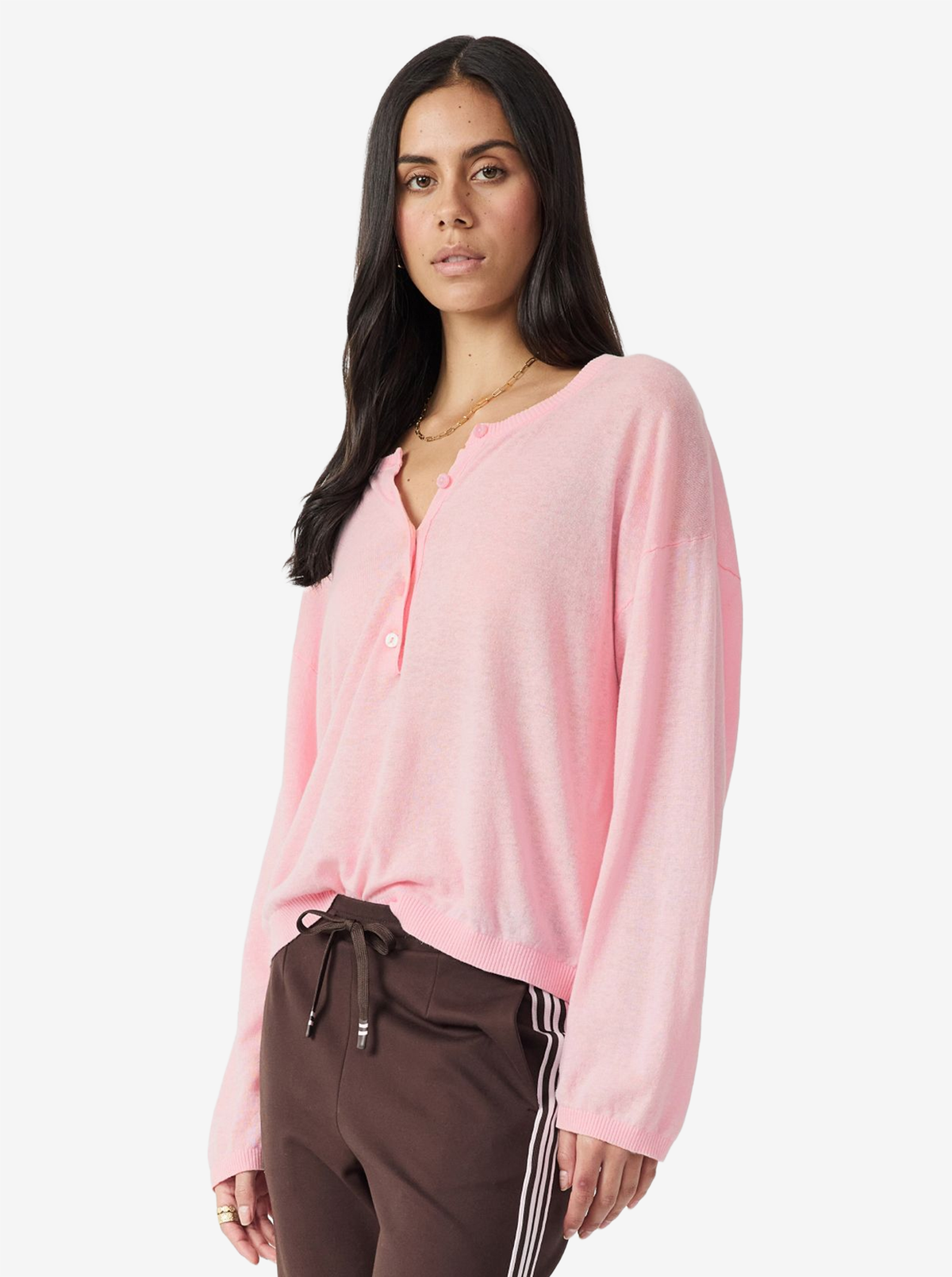 Rylee Knit Button Top
