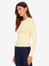 Arlo Pointelle Long Sleeve Top