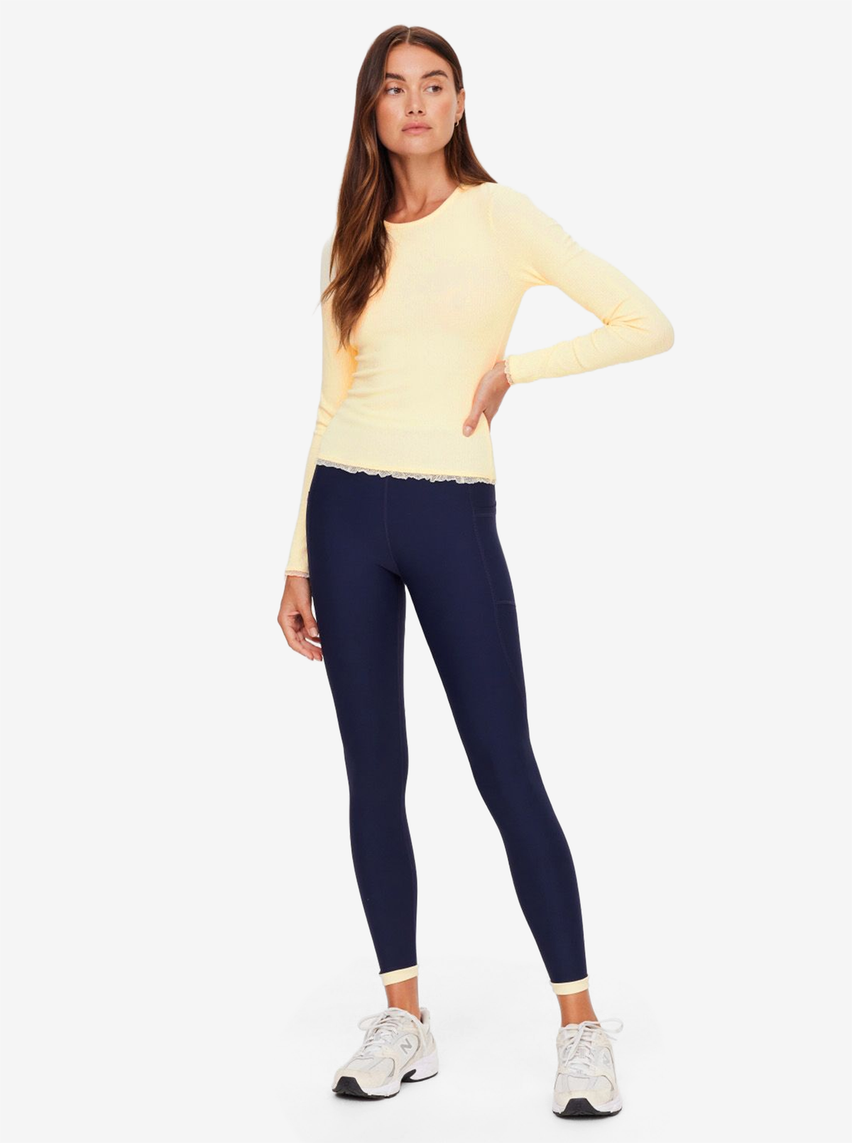 Arlo Pointelle Long Sleeve Top