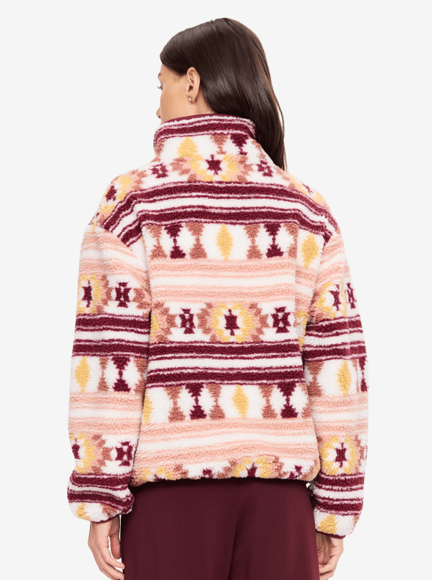 Harlow Fleece Pullover in Abstract