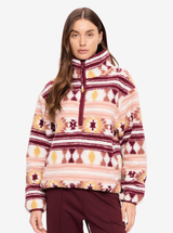 Harlow Fleece Pullover in Abstract