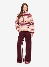 Harlow Fleece Pullover in Abstract