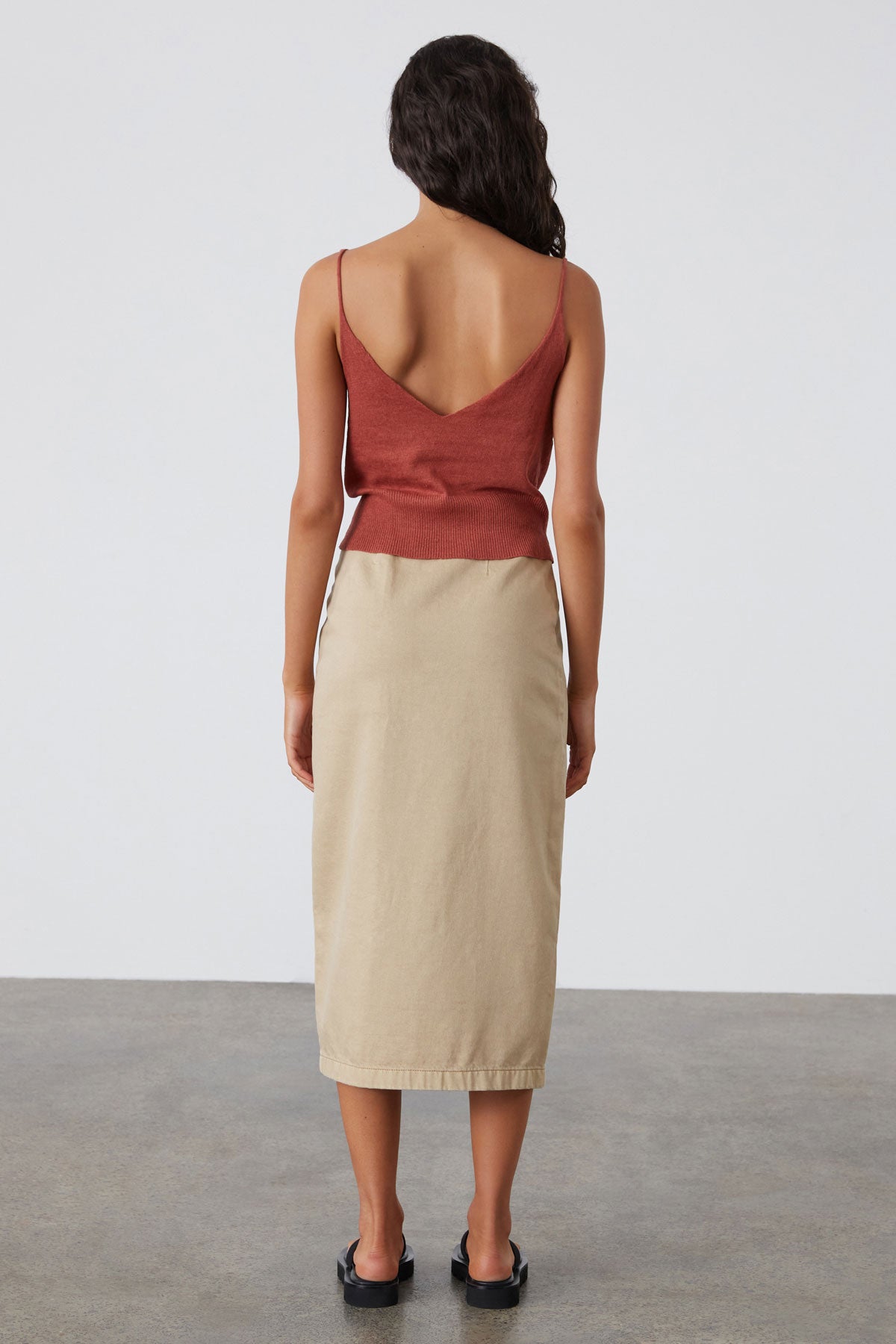 Earth Red Knit Camisole