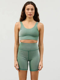 Stripe Rib Crop Top