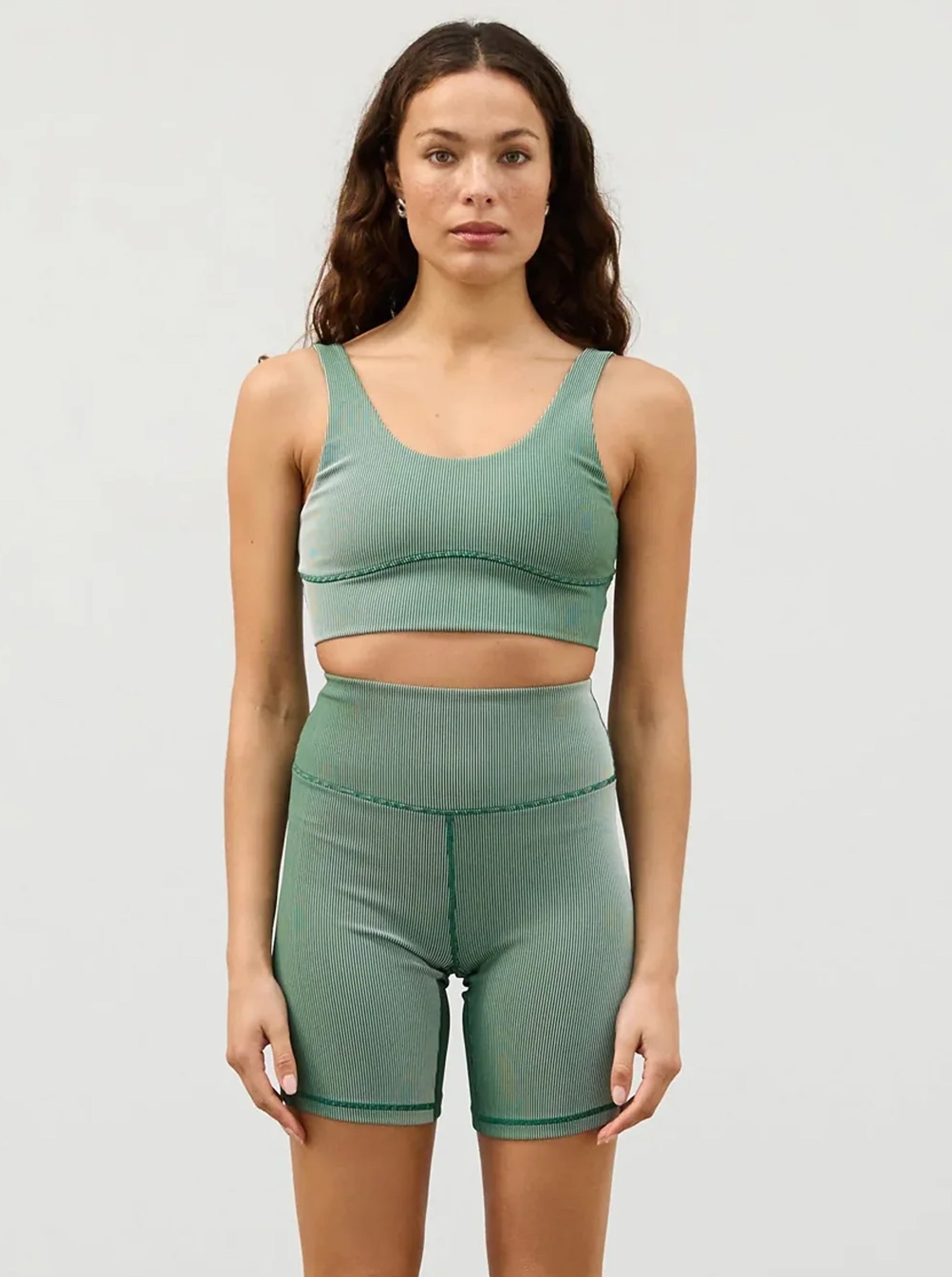 Stripe Rib Crop Top