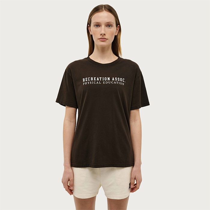 Atmos Short Sleeve Tee in Washed Coffee 